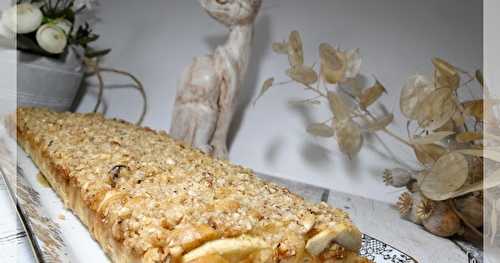 Tarte façon gâteau pommes noisette