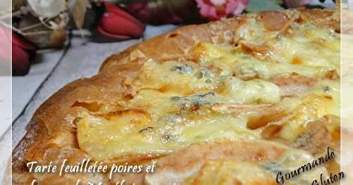 Tarte feuilletée poires et fourme de Montbrison