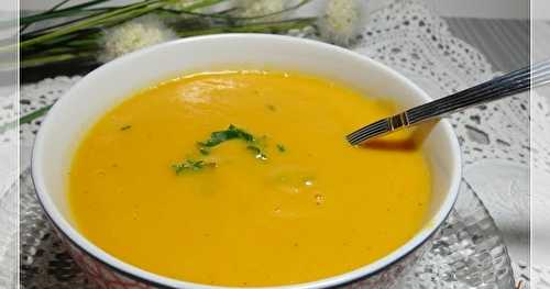 Velouté de carottes et de potiron