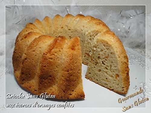 Brioche sans gluten aux écorces d'oranges confites