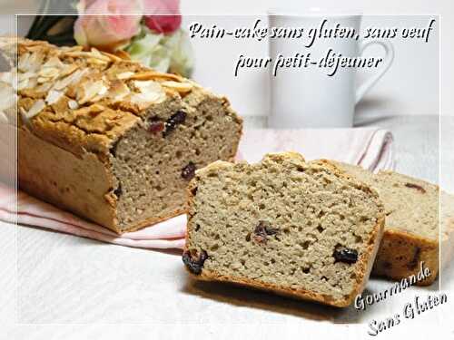 Pain-cake VEGAN sans gluten, sans oeuf pour petit-déjeuner