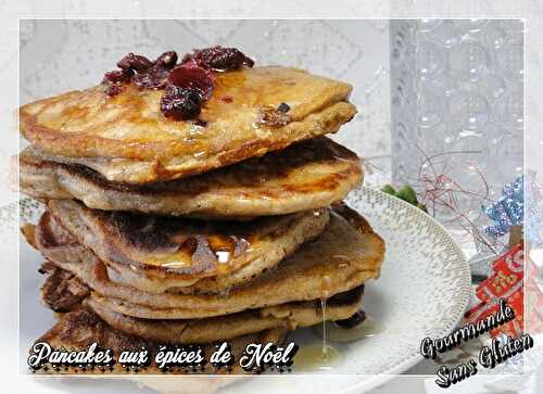 Pancakes aux épices de Noël (sans gluten et sans lactose)