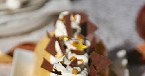 Bûche aux fruits de la passion et au chocolat au lait