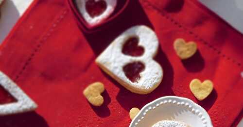 Coeur de sablé aux fraises 💖 pour  la Saint Valentin