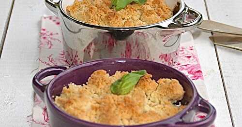 Crumble de courgettes à la menthe