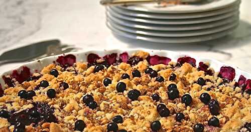 Crumble de fruits rouges