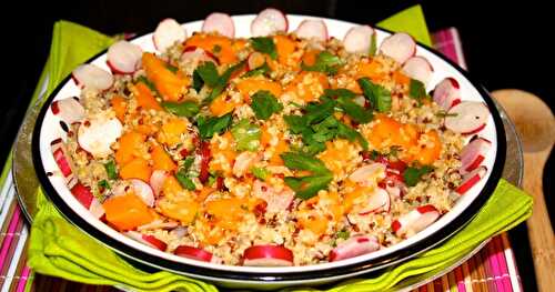 Graines de quinoa et boulgour ou taboulé revisité