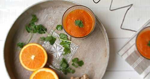 Soupe épicée carottes & oranges