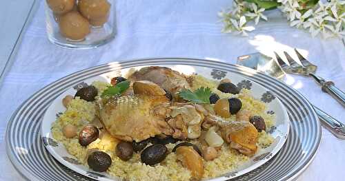 Tajine de poulet aux citrons confits et aux olives