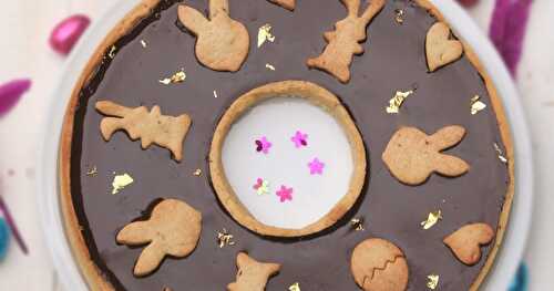 Tarte au chocolat pour la chasse aux oeufs