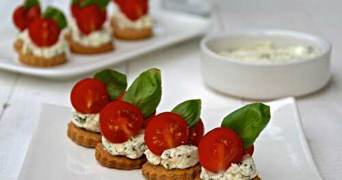 Tartelette au pesto de feta et basilic