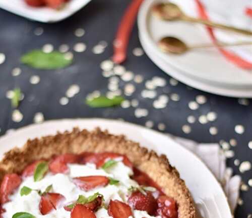 Tarte flocons & fraises🍓 