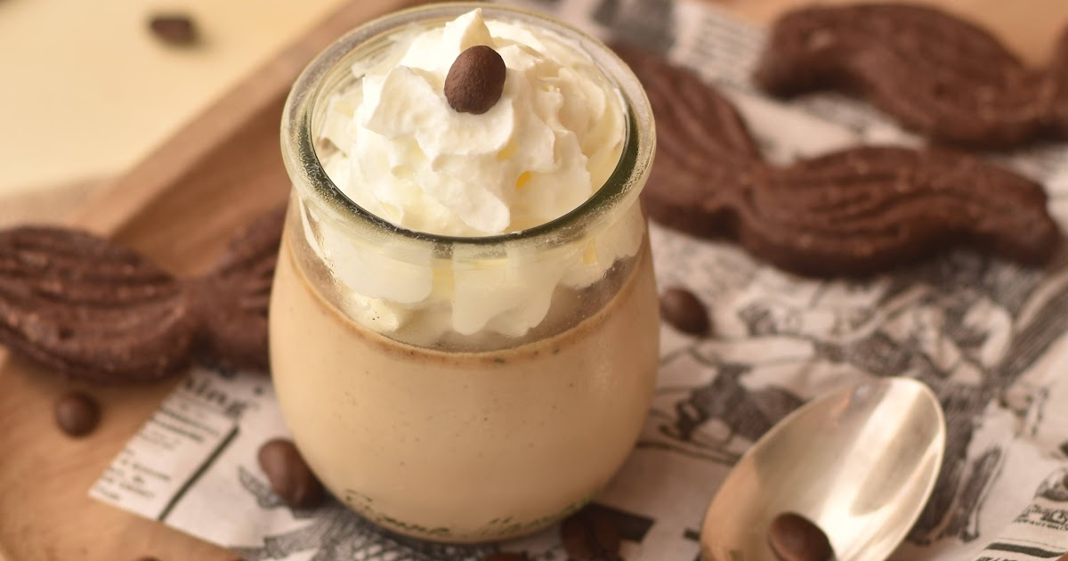 Panna cotta cappuccino et ses moustaches au cacao et fleur de sel pour la fête des Papas