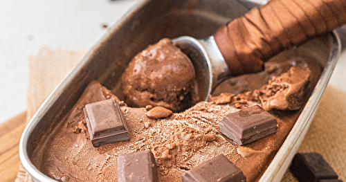 Sorbet au chocolat sans sorbetière