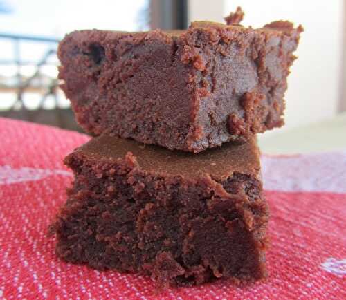 Brownie fondant aux châtaignes et au chocolat