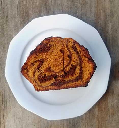 Cake marbré au chocolat