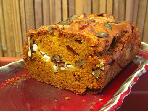 Cake salé courge butternut roquefort noix