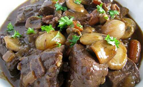 Cuisine de bistrot : un bon petit bœuf bourguignon ... sans bourgogne