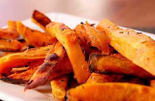 Frites confectionnées avec une patate douce