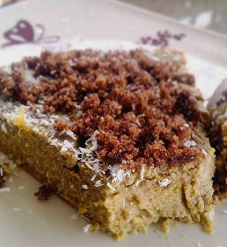 Gâteau de légumes et lait de coco (dessert)