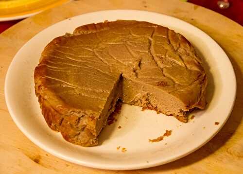 Gâteau mousseux au fromage et à la crème de marrons