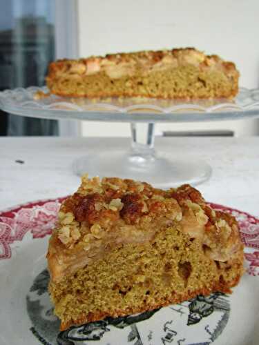 Irish apple crumble cake (gâteau crumble aux pommes)