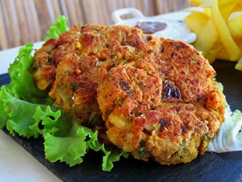 Maquereaux cakes (comme des crab cakes) au hareng fumé