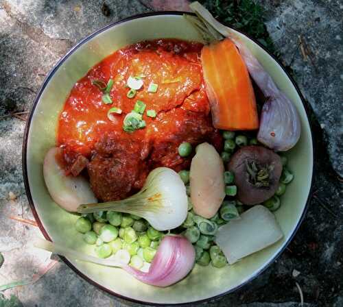 Navarin de veau aux petits légumes nouveaux de printemps