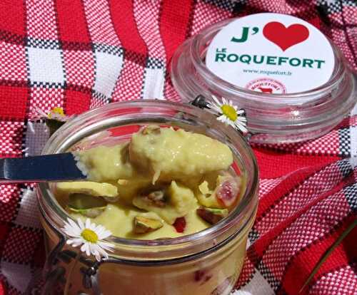 Pâte à tartiner roquefort Laguiole cranberries pistaches