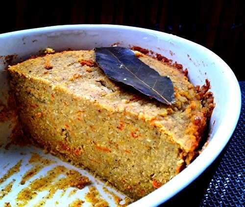 Pâté végétarien aux lentilles jaunes et amandes