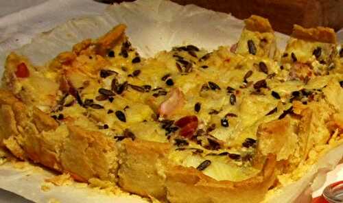 Quiche tarnaise au cabécou du Tarn et ail rose de Lautrec