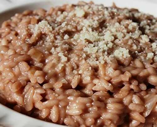 Risetti (petites pâtes) à la crème de foie gras