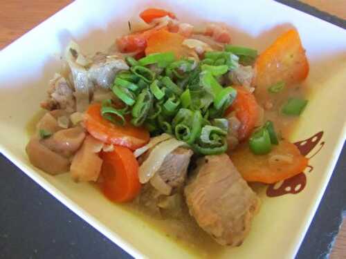 Sauté de veau au Tariquet et notes d'agrumes