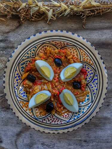 Slata Mechouia, salade tunisienne