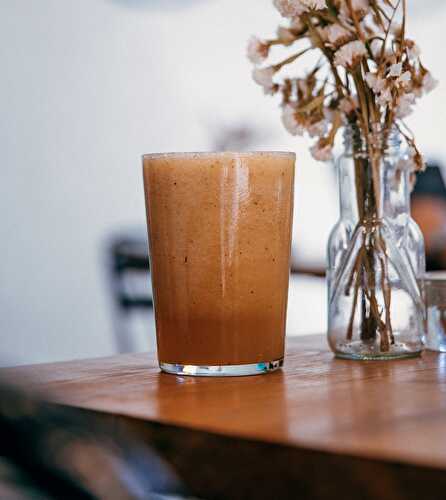 Smoothie de Noël et pailles en inox