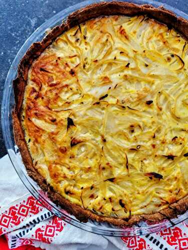 Tarte à l’oignon alsacienne (zwiebelkuche)