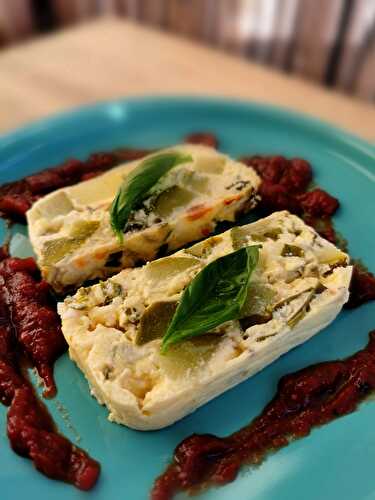 Terrine de courgettes à la brousse et au basilic