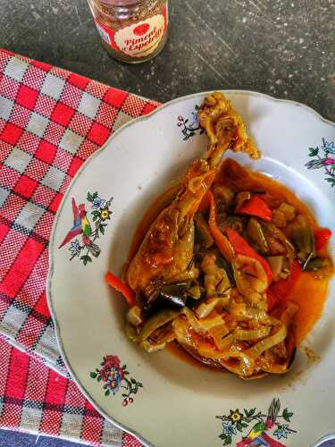 Le poulet basquaise (aux piments doux)