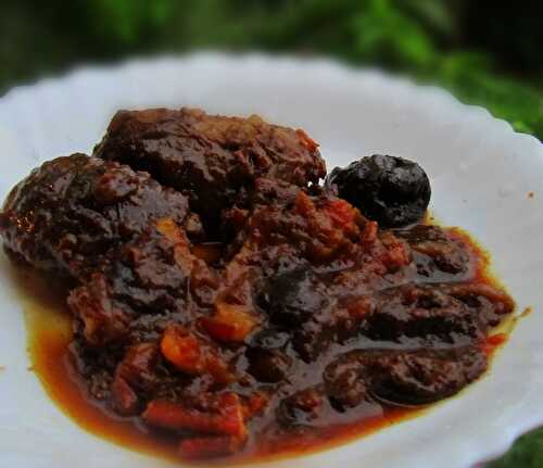 Daube de joues de porc noir de Bigorre au Madiran