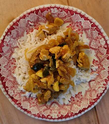 Dopiaza, curry aux oignons {Inde et Afghanistan}