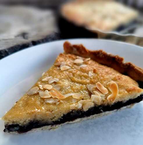 Ma tarte Bakewell (spécialité anglaise) à la myrtille