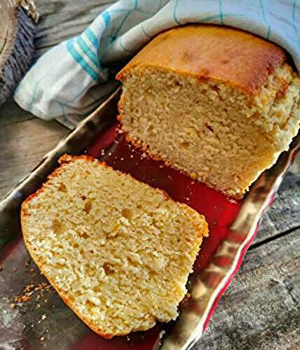 Mon cake facile à la crème et aux amandes