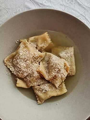 Agnolotti del Plin, raviolis typiques du Piémont, Italie