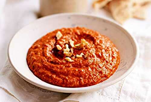 Muhammara, crème de poivrons rouges grillés et noix {Syrie}