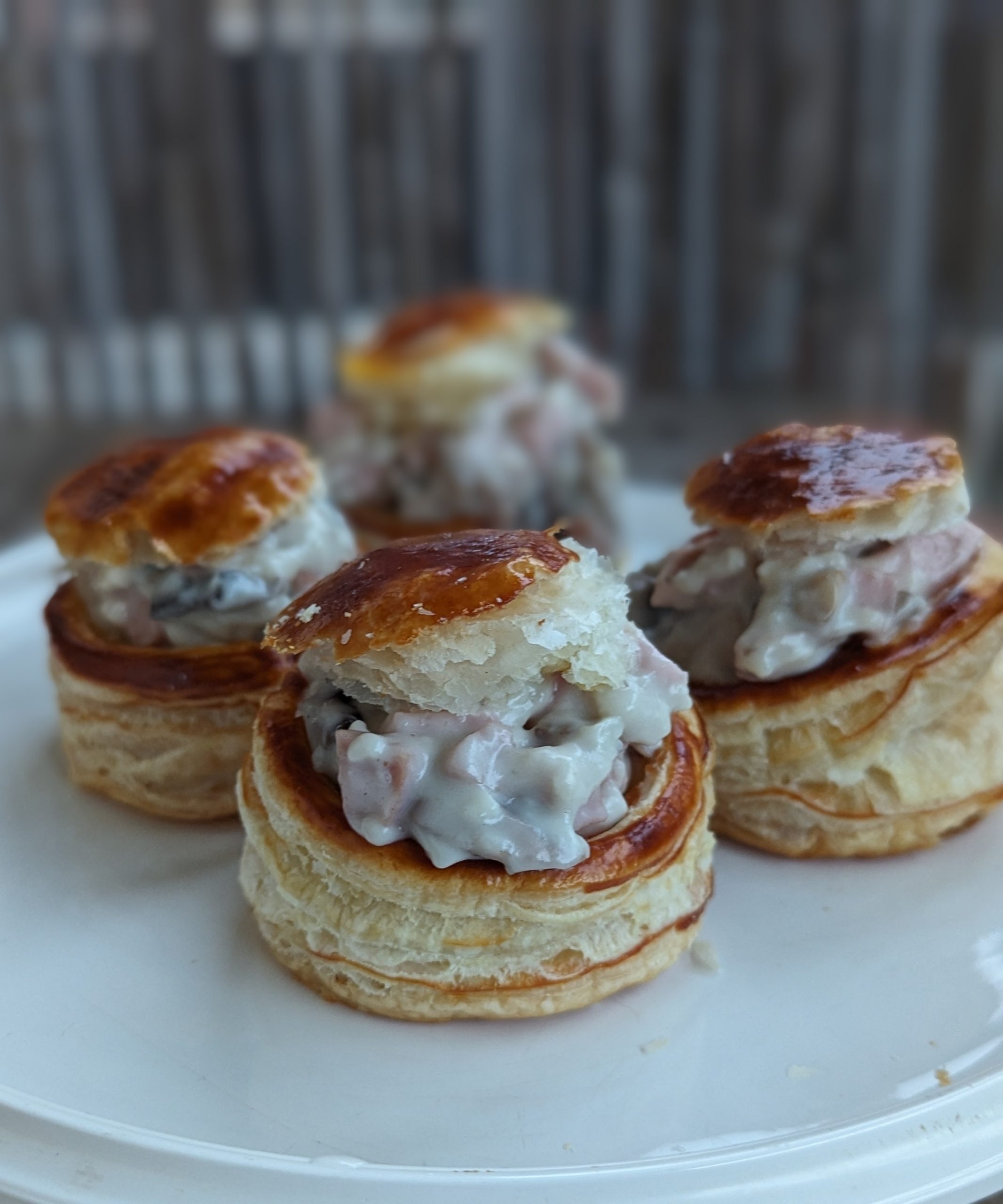 Bouchées à la reine au poulet et champignons