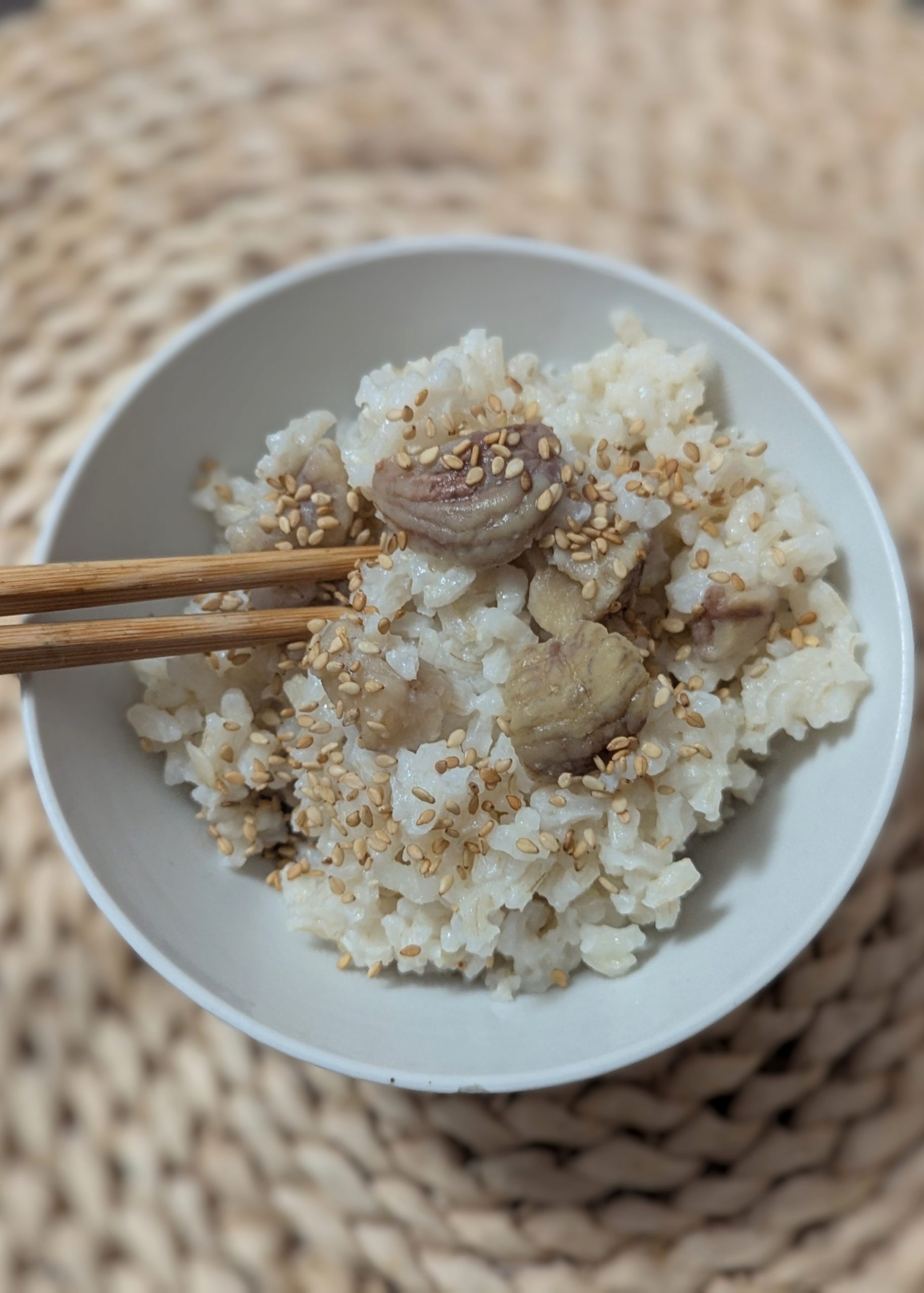 Kuri Gohan, le riz japonais à la châtaigne