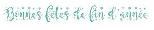 Bonnes fêtes de fin d'année