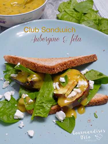 Club sandwich Aubergine & Féta