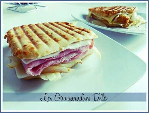 Croque Jambon, Chèvre & oignons grillés