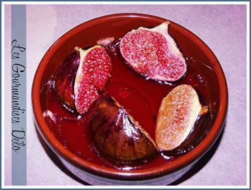 Figues Rôties au miel et vinaigre balsamique - Gourmandises D'élo